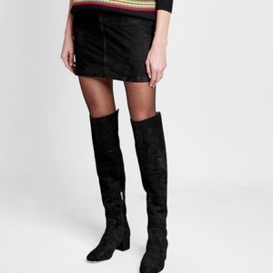 Sam Edelman Elina Over The Knee Boots black suede sz 8.5 good condition